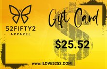 Load image into Gallery viewer, 52Fifty2 Apparel Gift Card
